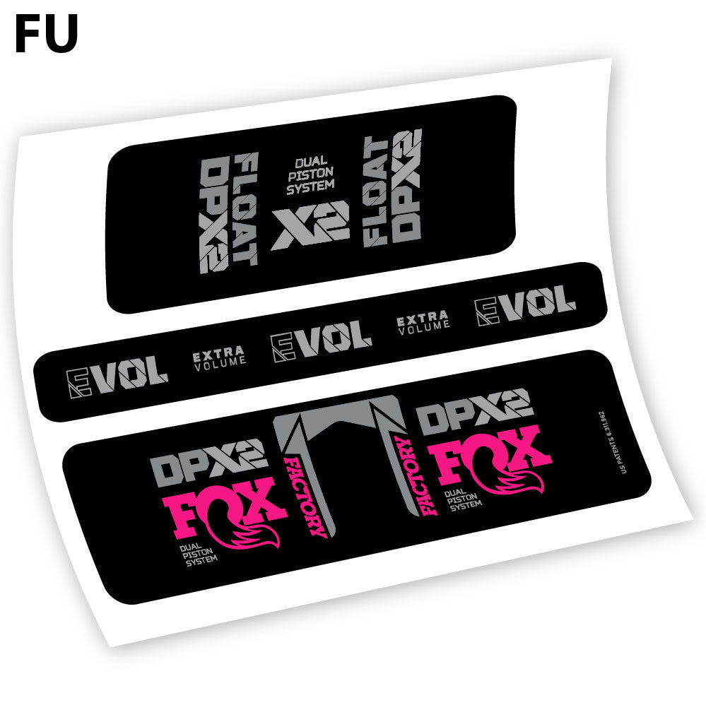 Adesivi Ammortizzatore Fox Float Factory Racing DPX2 2021 Amortisseur in vinile