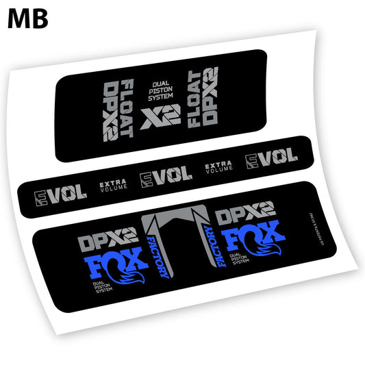 Adesivi Ammortizzatore Fox Float Factory Racing DPX2 2021 in vinile