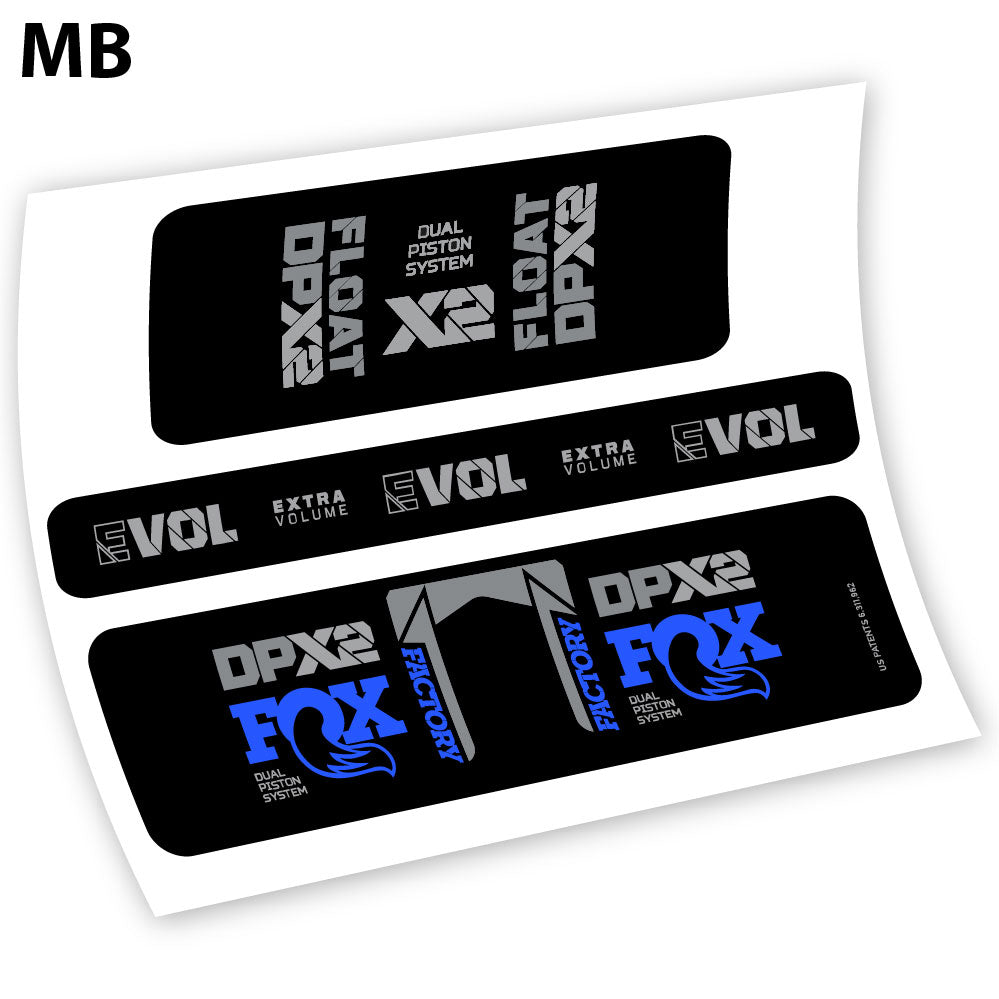 Adesivi Ammortizzatore Fox Float Factory Racing DPX2 2021 Amortisseur in vinile