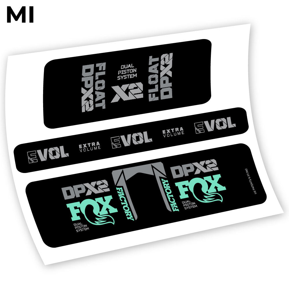 Adesivi Ammortizzatore Fox Float Factory Racing DPX2 2021 Amortisseur in vinile