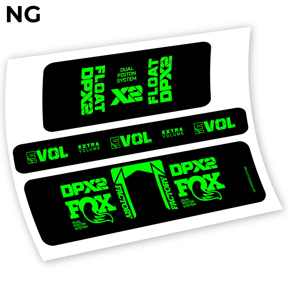 Adesivi Ammortizzatore Fox Float Factory Racing DPX2 2021 Amortisseur in vinile