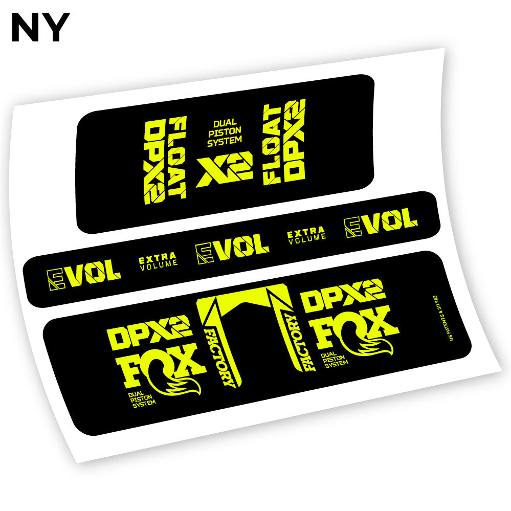 Adesivi Ammortizzatore Fox Float Factory Racing DPX2 2021 Amortisseur in vinile