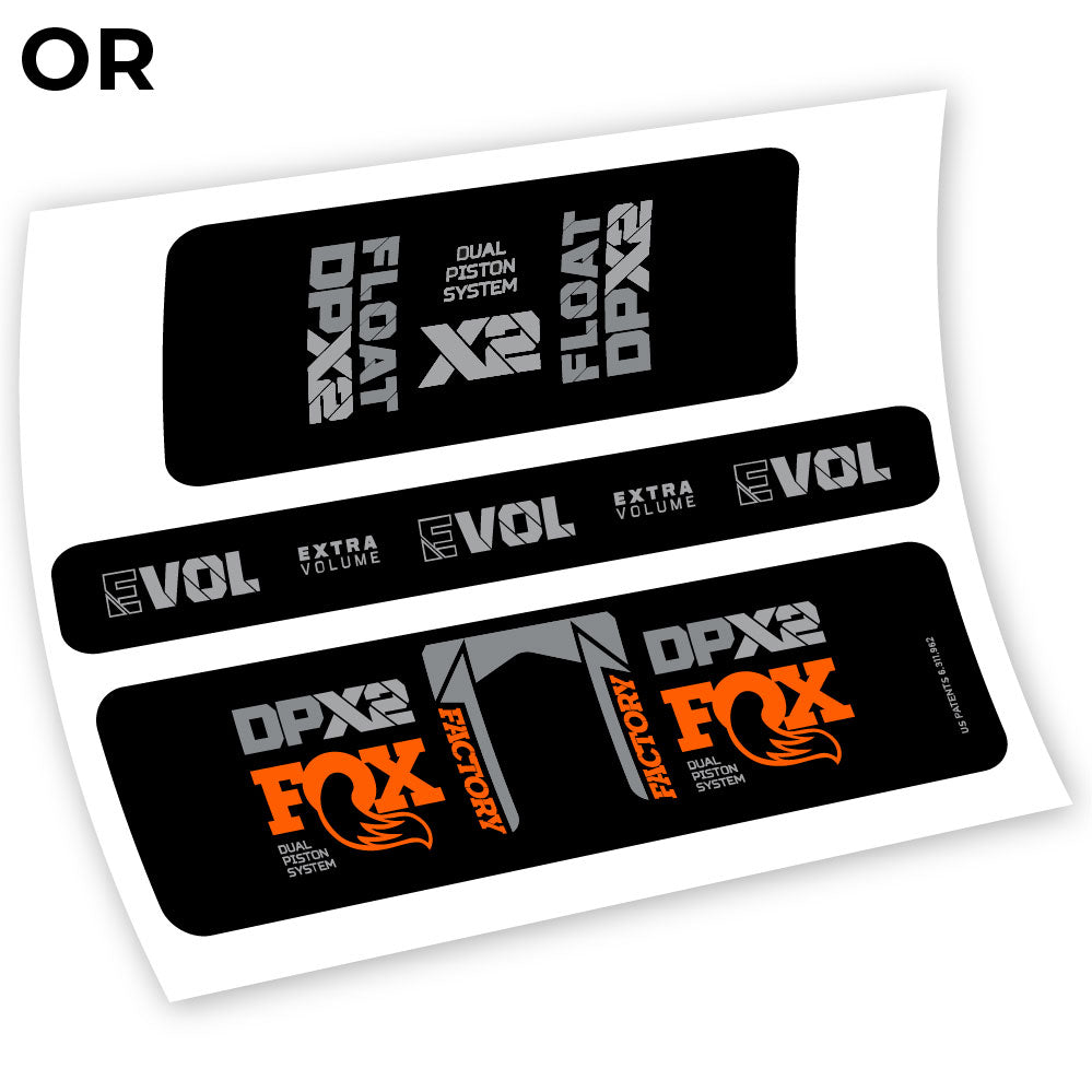 Adesivi Ammortizzatore Fox Float Factory Racing DPX2 2021 Amortisseur in vinile