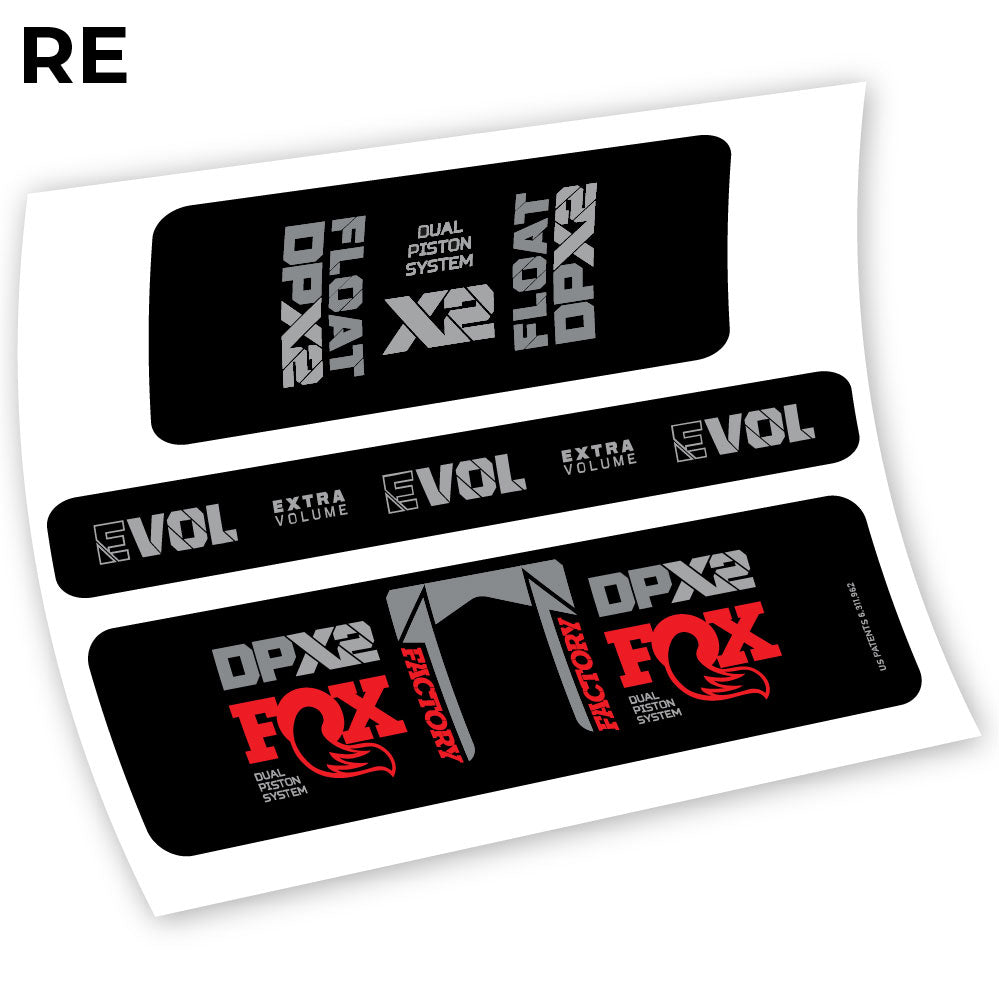 Adesivi Ammortizzatore Fox Float Factory Racing DPX2 2021 Amortisseur in vinile
