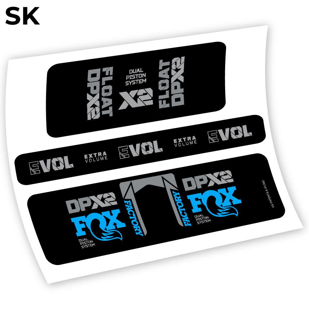 Adesivi Ammortizzatore Fox Float Factory Racing DPX2 2021 Amortisseur in vinile