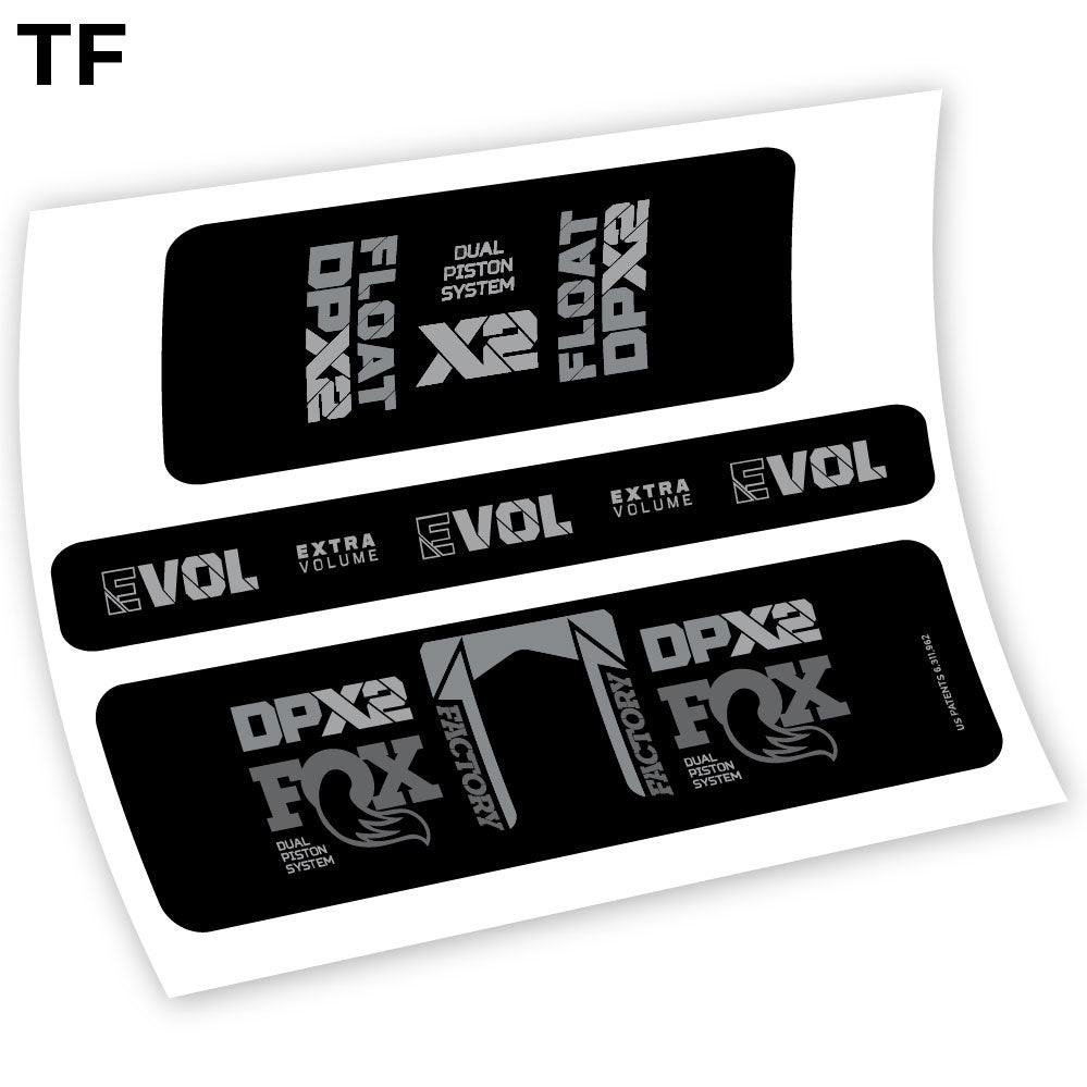 Adesivi Ammortizzatore Fox Float Factory Racing DPX2 2021 Amortisseur in vinile