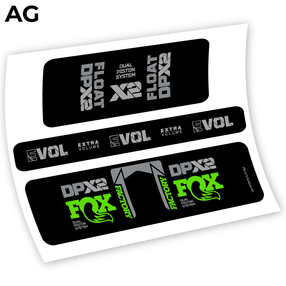 Adesivi Ammortizzatore Fox Float Factory Racing DPX2 2021 Amortisseur in vinile