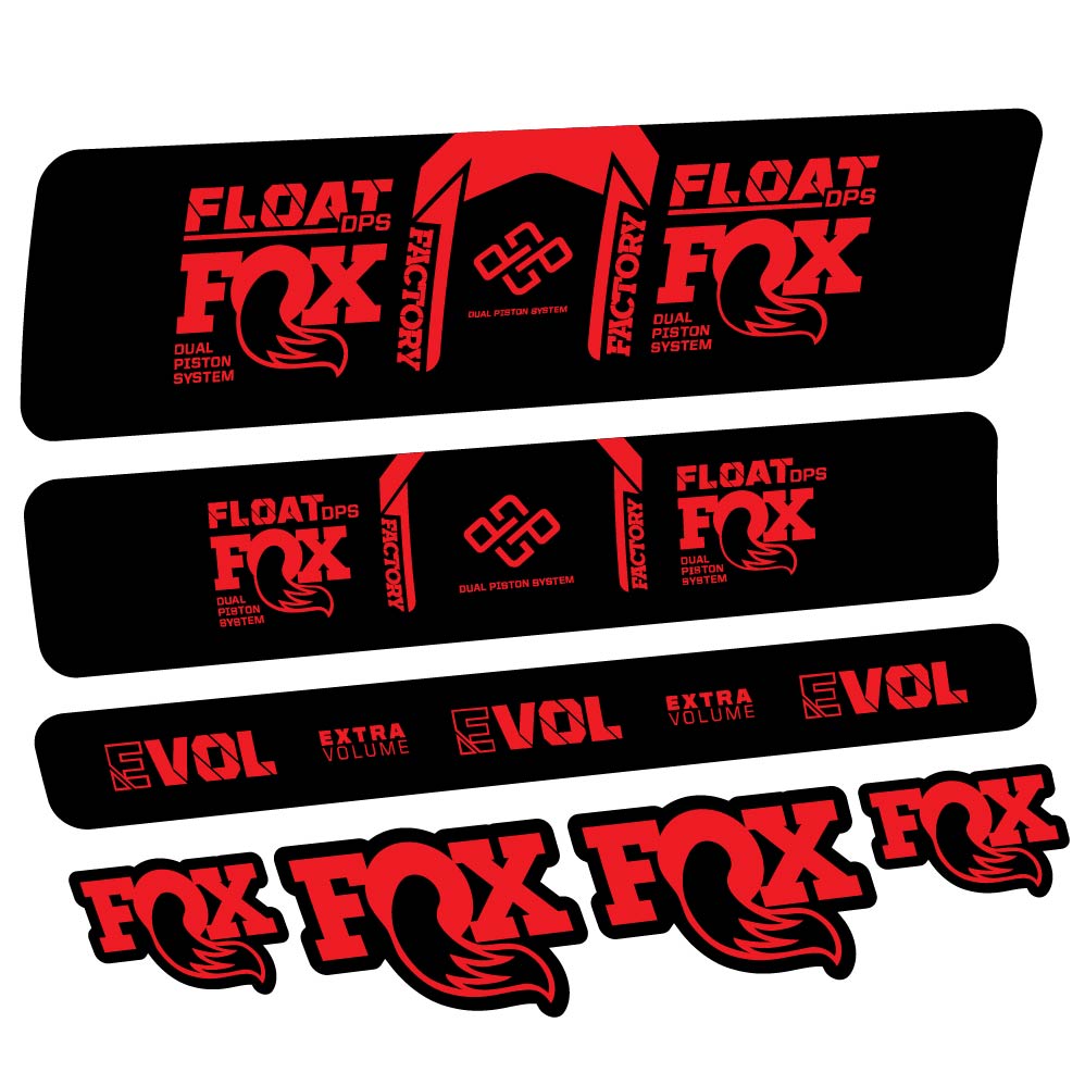 Adesivi Ammortizzatore Fox Float DPS Factory Remote 2021 in vinile