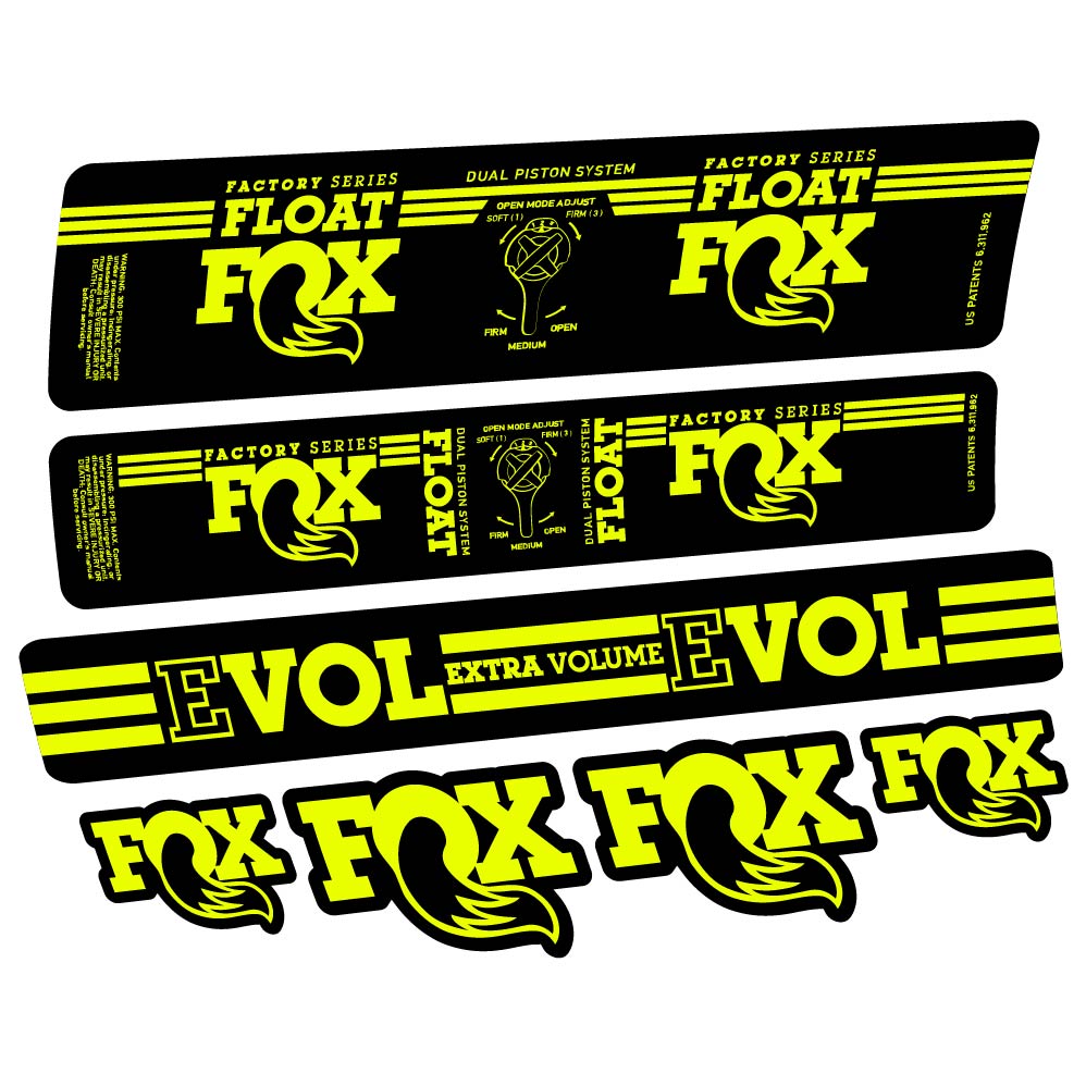 Adesivi Ammortizzatore Fox Float DPS Factory 2016 in vinile