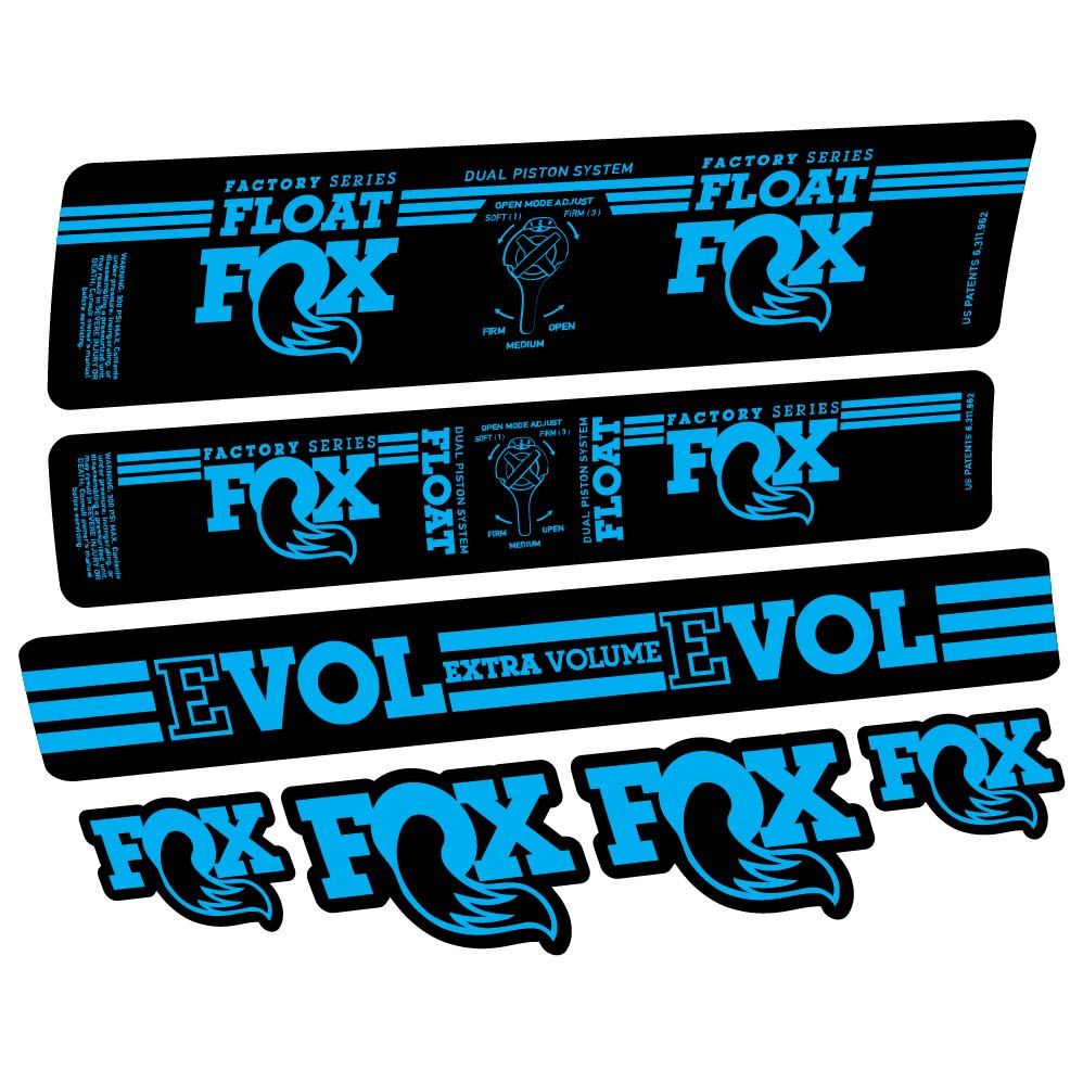 Adesivi Ammortizzatore Fox Float DPS Factory 2016 in vinile