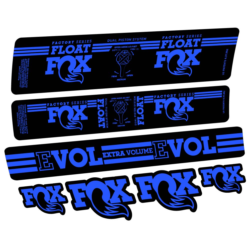Adesivi Ammortizzatore Fox Float DPS Factory 2016 in vinile