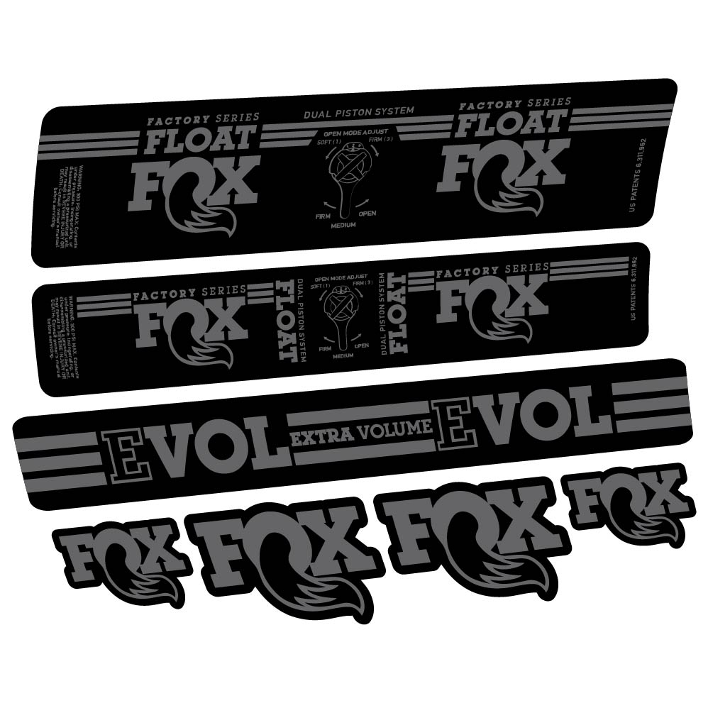 Adesivi Ammortizzatore Fox Float DPS Factory 2016 in vinile
