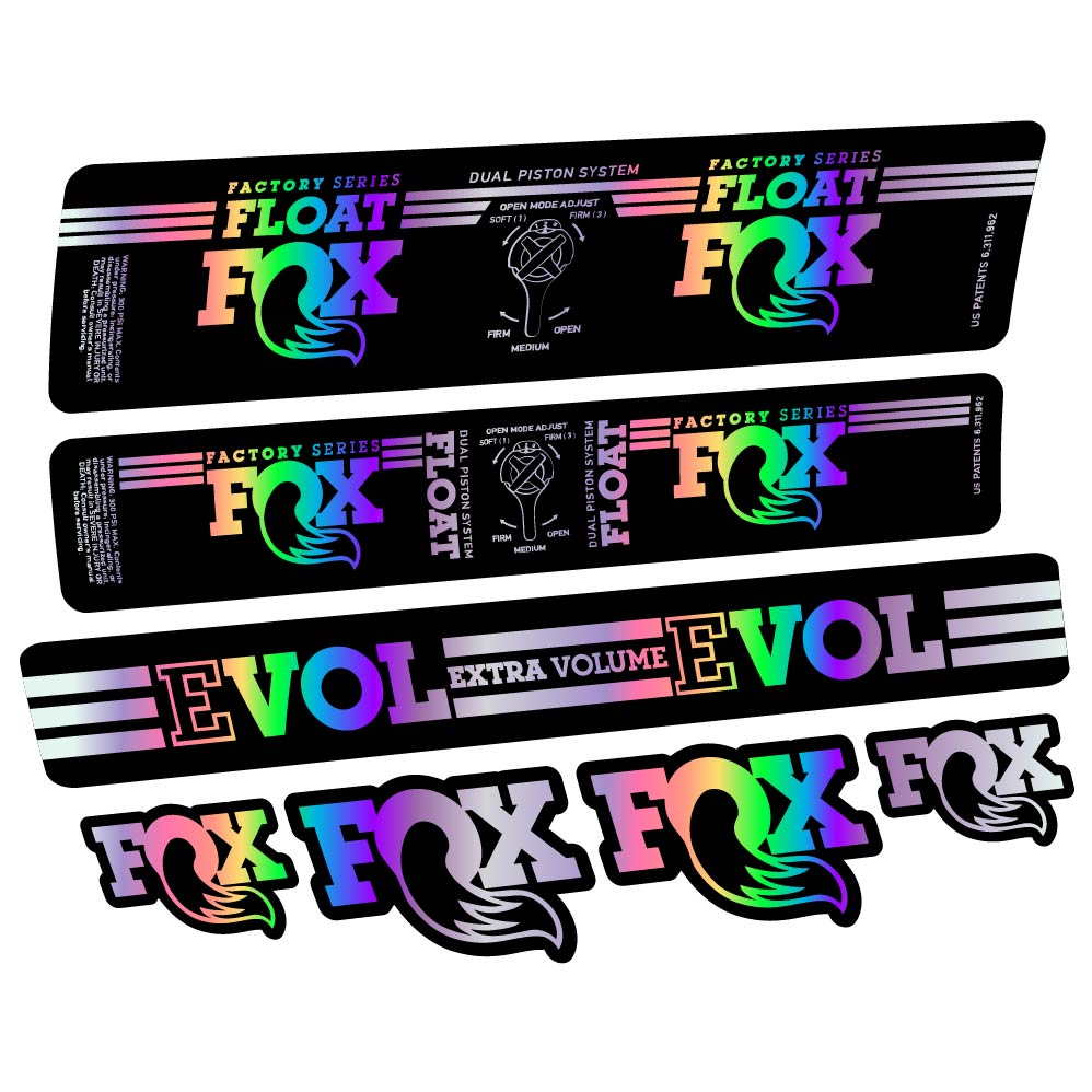 Adesivi Ammortizzatore Fox Float DPS Factory 2016 in vinile