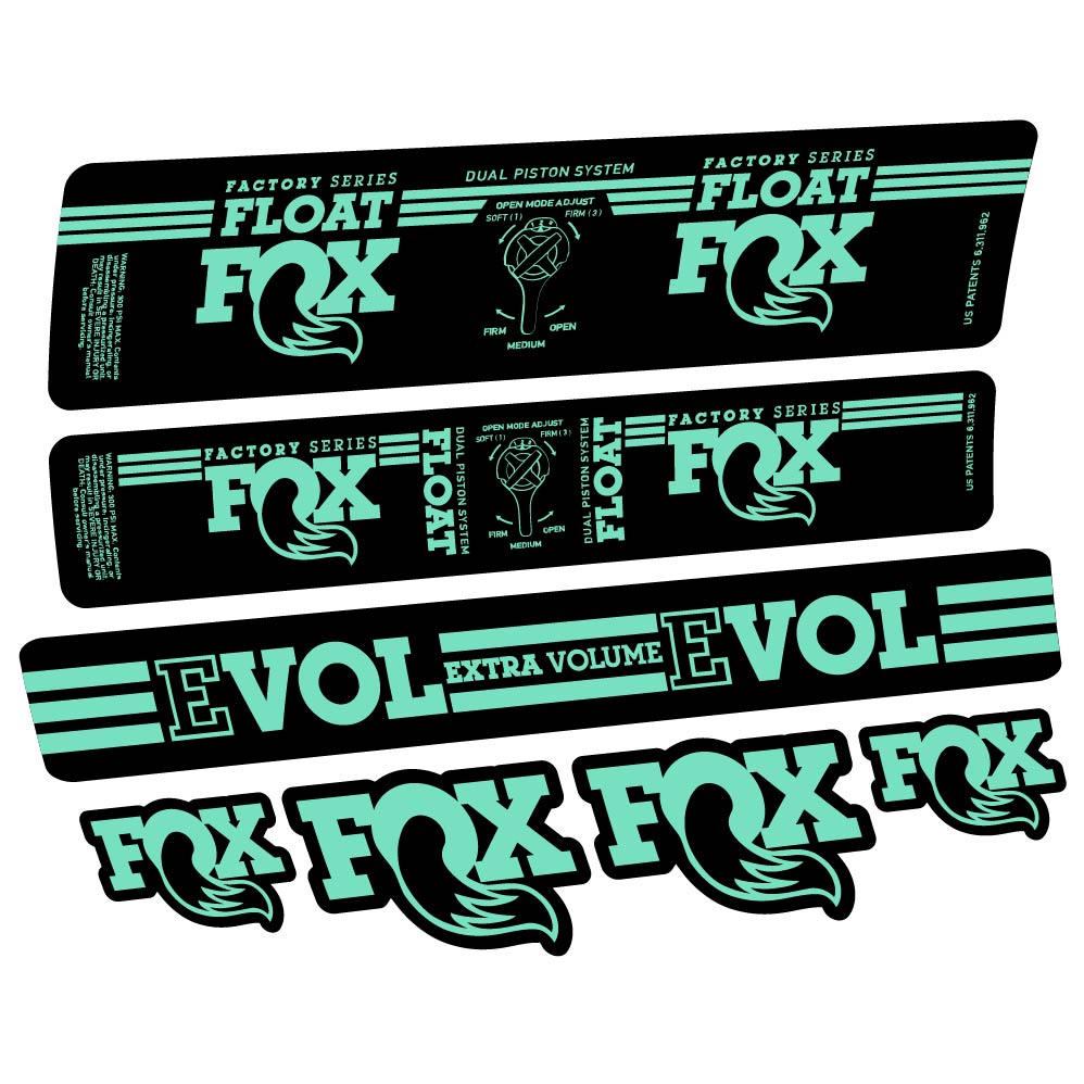 Adesivi Ammortizzatore Fox Float DPS Factory 2016 in vinile