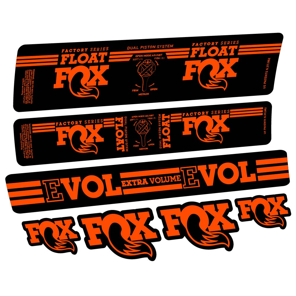 Adesivi Ammortizzatore Fox Float DPS Factory 2016 in vinile