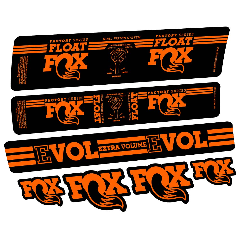 Adesivi Ammortizzatore Fox Float DPS Factory 2016 in vinile
