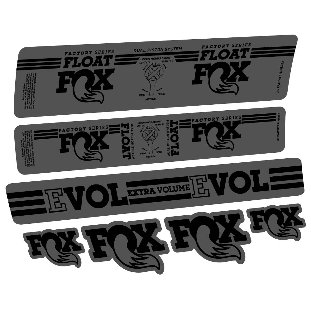 Adesivi Ammortizzatore Fox Float DPS Factory 2016 in vinile