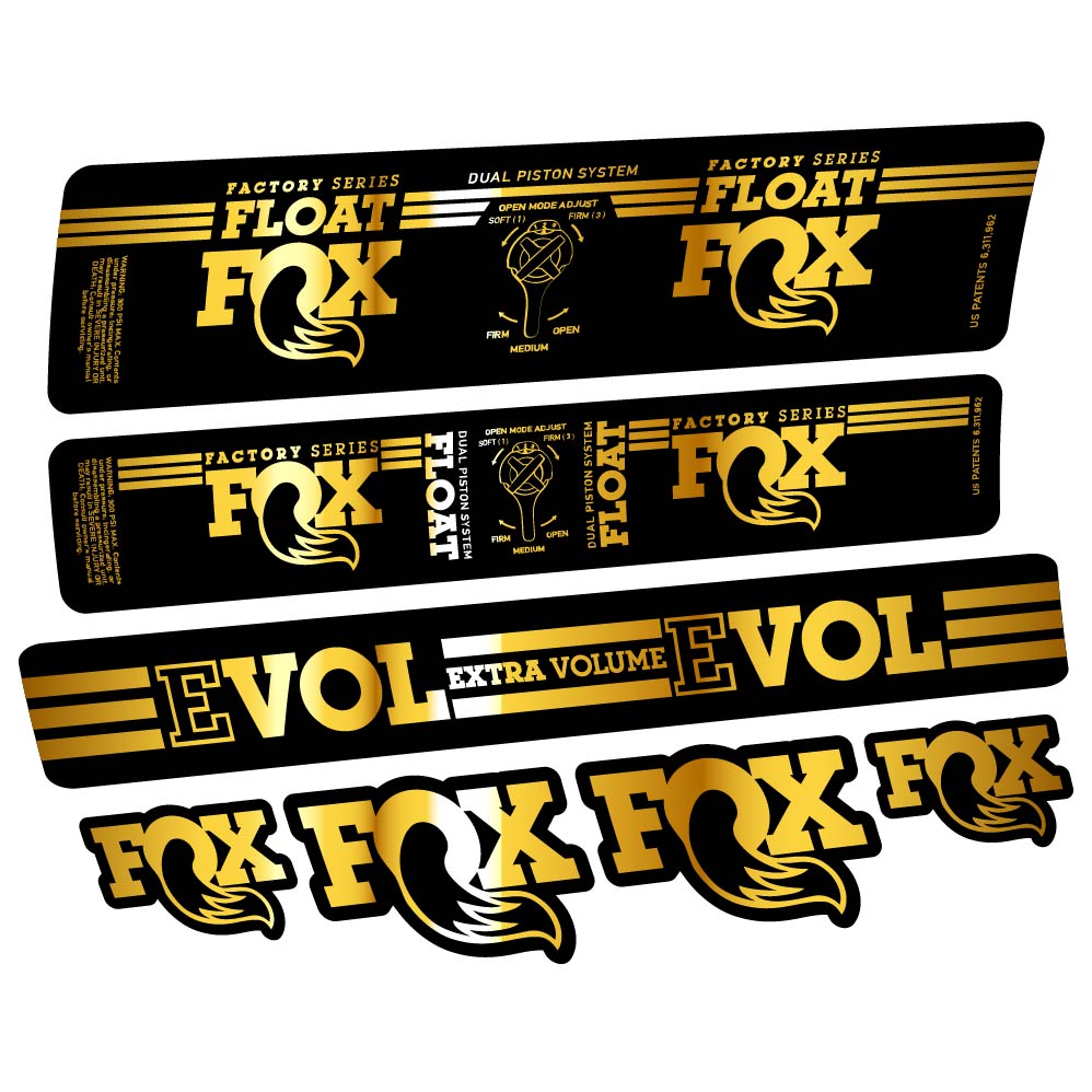 Adesivi Ammortizzatore Fox Float DPS Factory 2016 in vinile