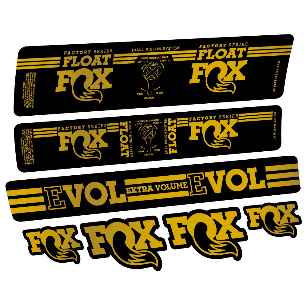 Adesivi Ammortizzatore Fox Float DPS Factory 2016 in vinile
