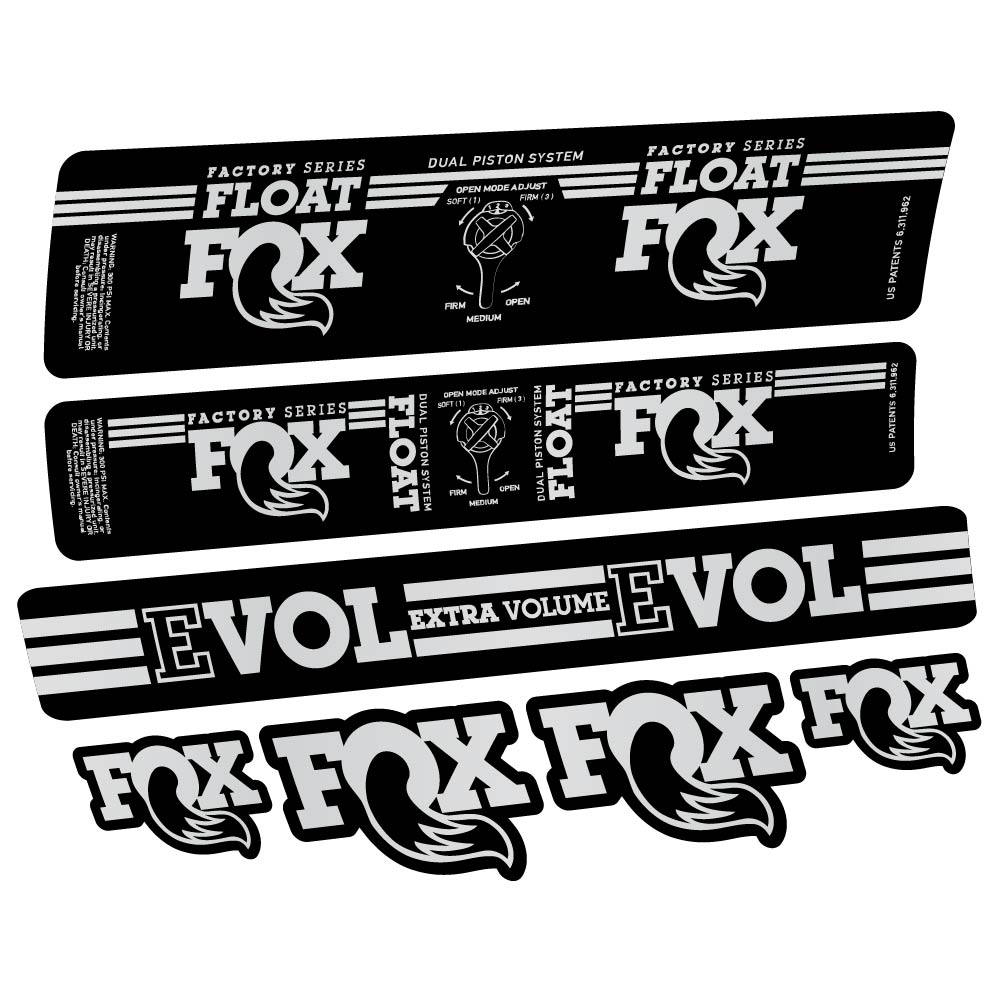 Adesivi Ammortizzatore Fox Float DPS Factory 2016 in vinile