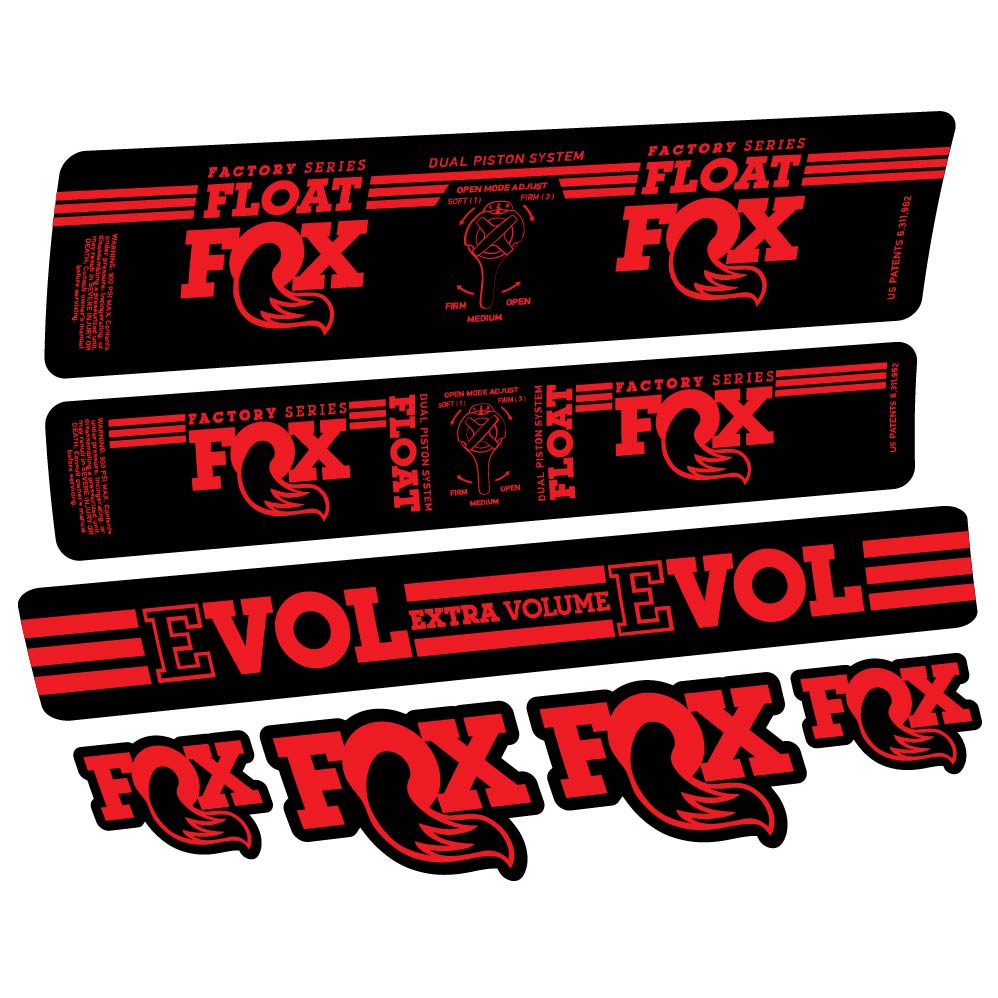 Adesivi Ammortizzatore Fox Float DPS Factory 2016 in vinile