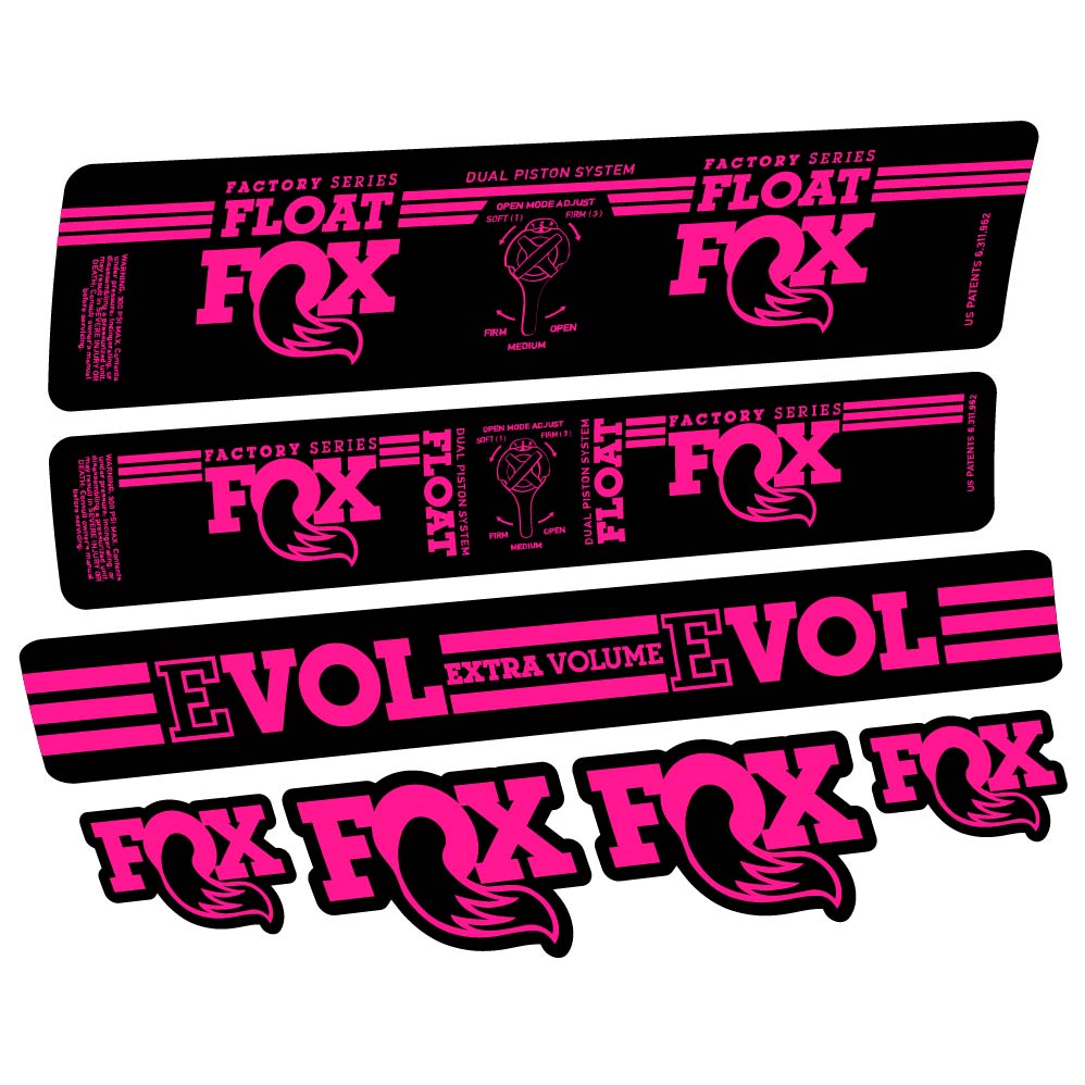 Adesivi Ammortizzatore Fox Float DPS Factory 2016 in vinile