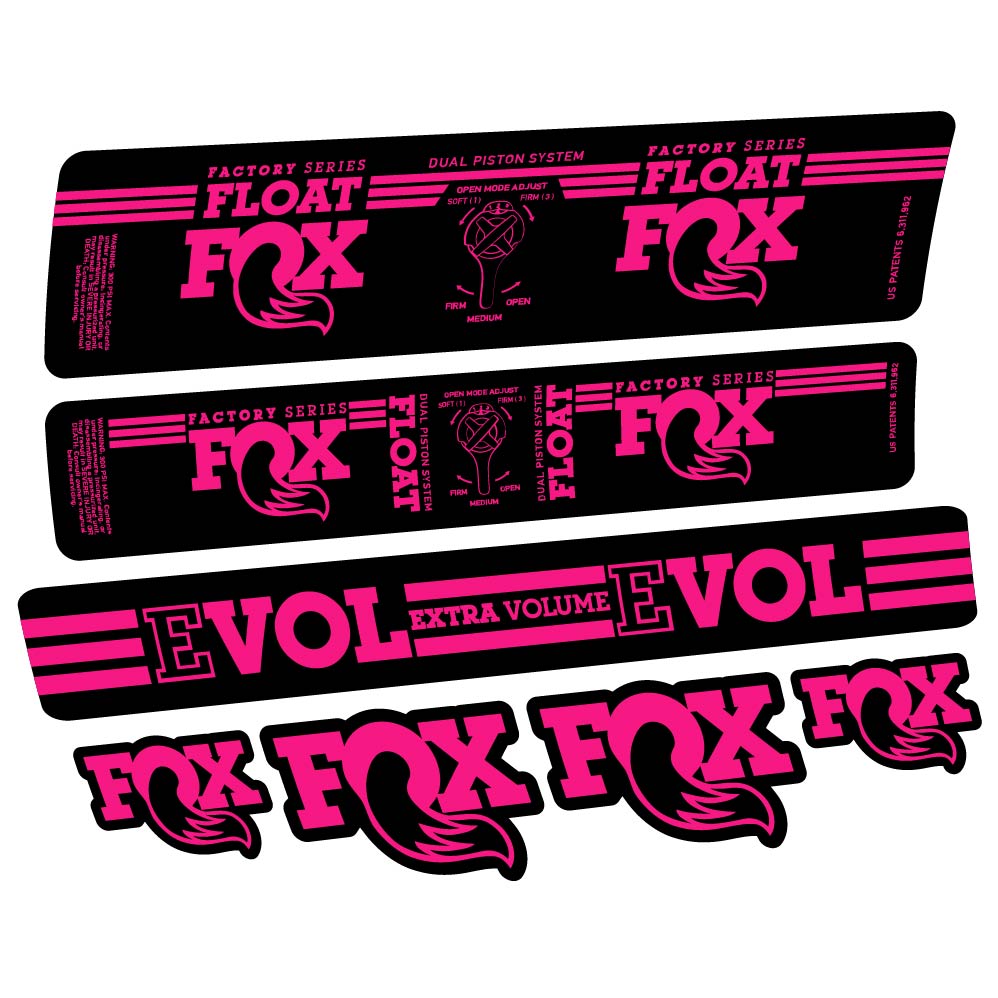 Adesivi Ammortizzatore Fox Float DPS Factory 2016 in vinile