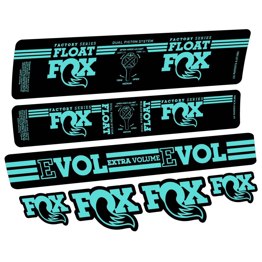 Adesivi Ammortizzatore Fox Float DPS Factory 2016 in vinile