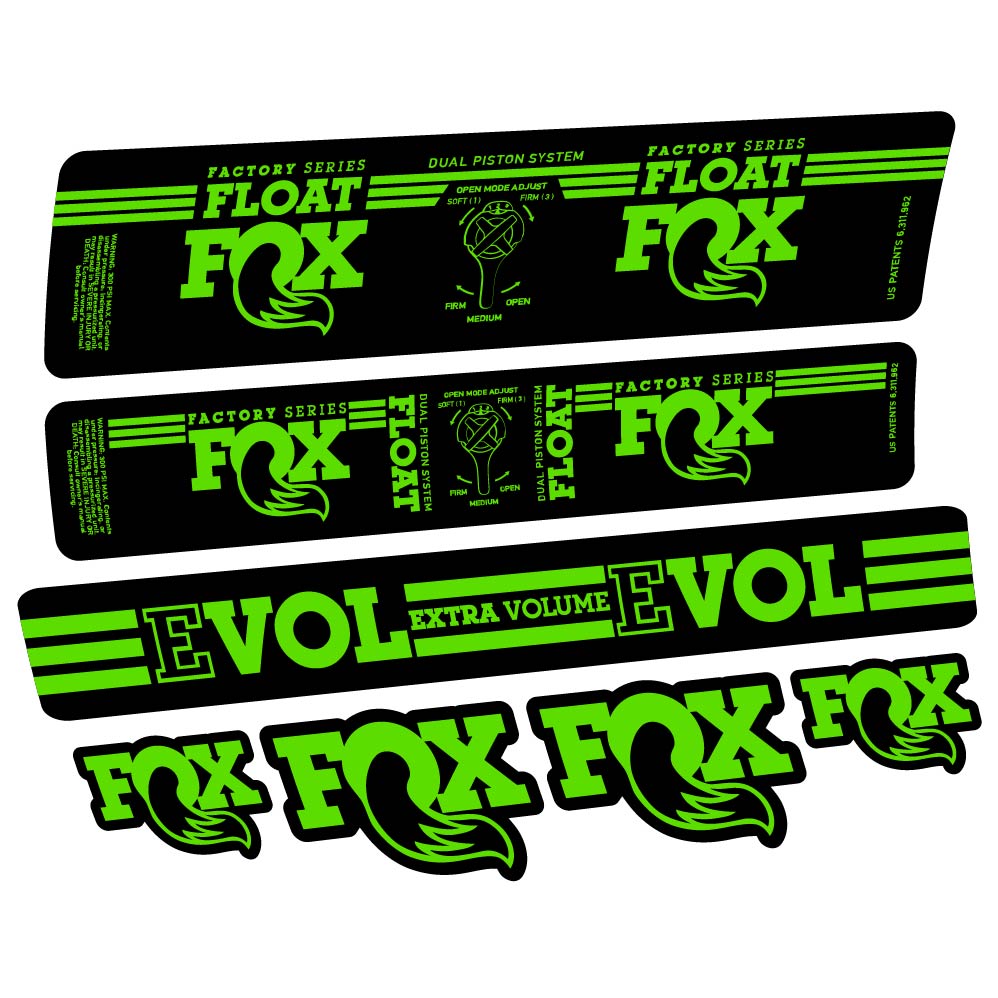 Adesivi Ammortizzatore Fox Float DPS Factory 2016 in vinile