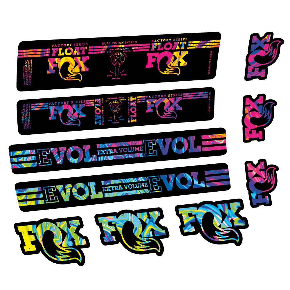 Adesivi Ammortizzatore Fox Float DPS Factory Amortisseur in vinile