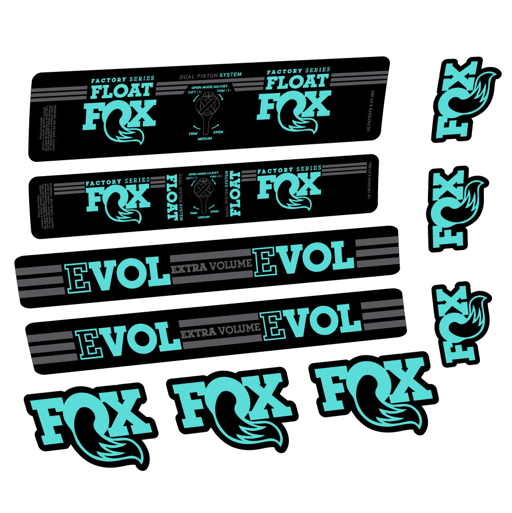 Adesivi Ammortizzatore Fox Float DPS Factory Amortisseur in vinile