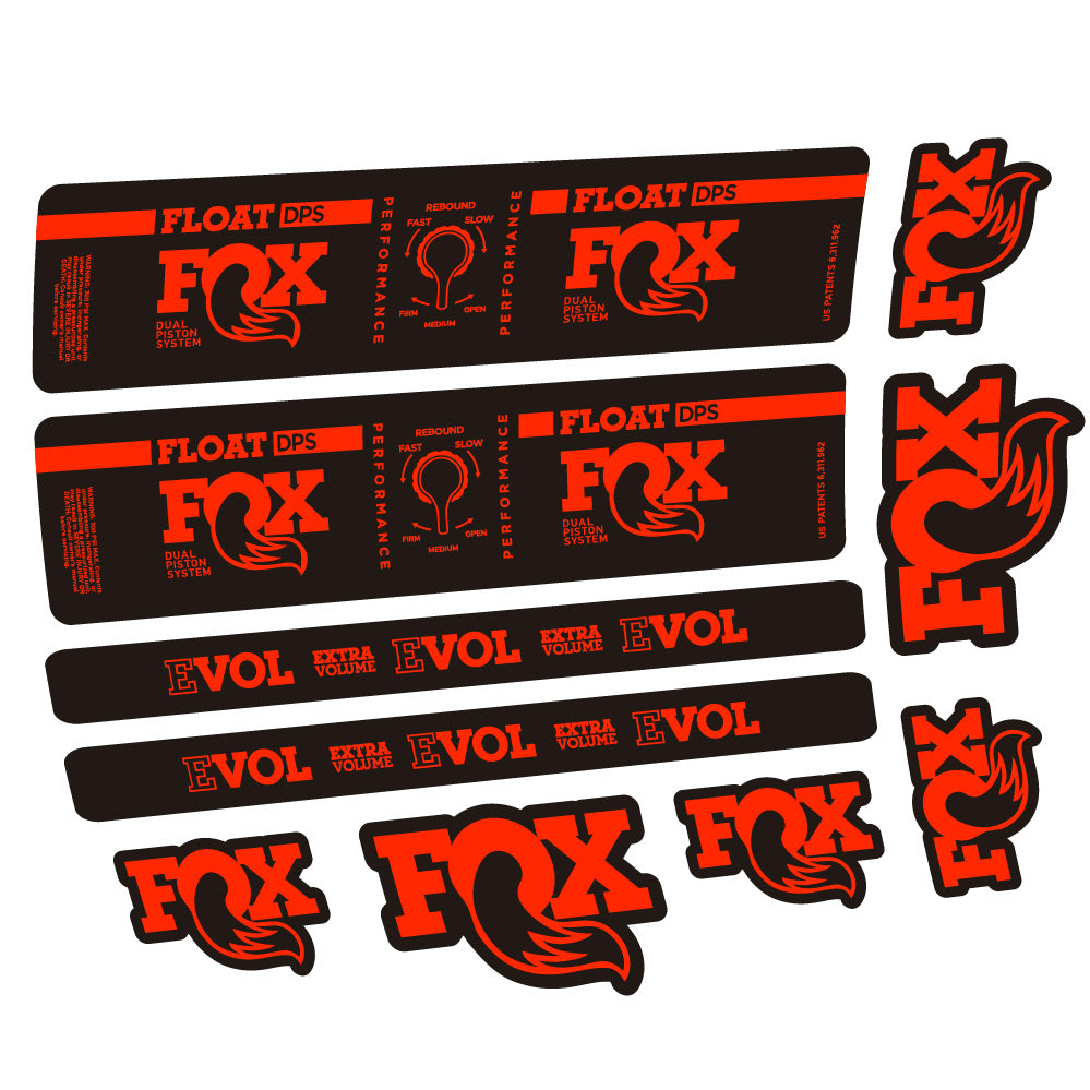 Adesivi Ammortizzatore Fox Float DPS Performance Amortisseur in vinile