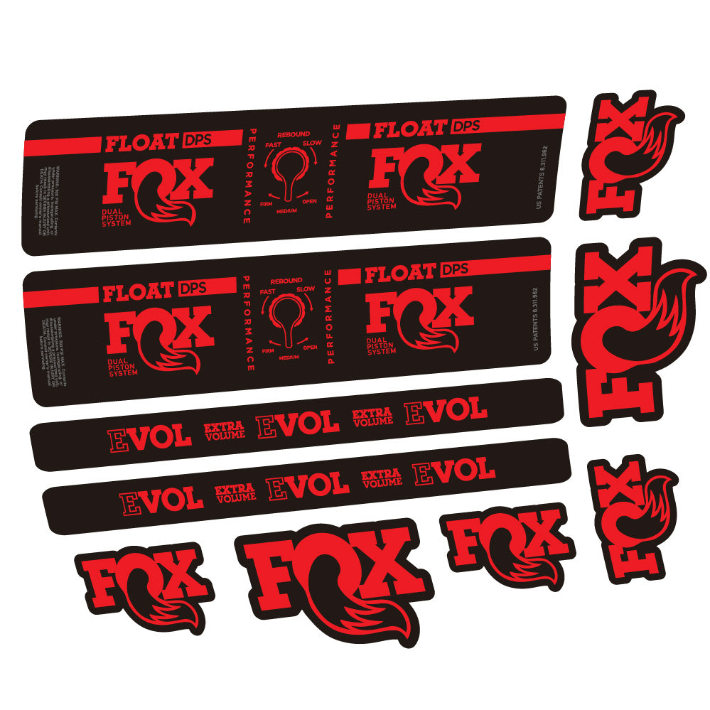 Adesivi Ammortizzatore Fox Float DPS Performance in vinile