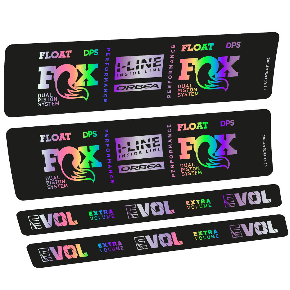 Adesivi Ammortizzatore Fox Float DPS Performance I Line in vinile