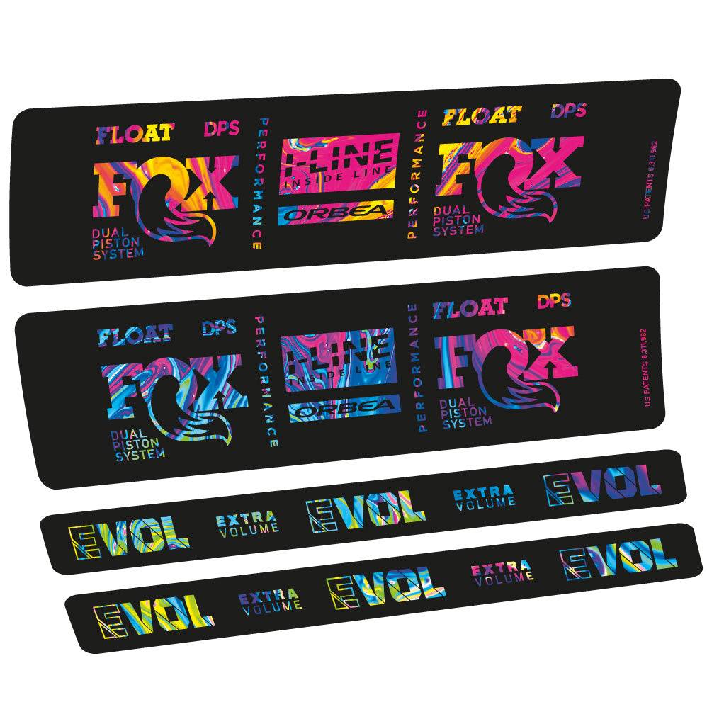 Adesivi Ammortizzatore Fox Float DPS Performance I Line in vinile