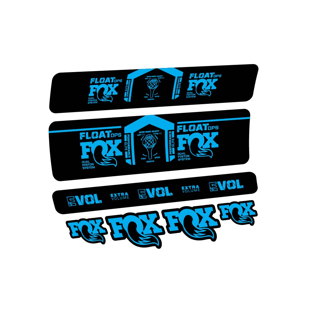 Adesivi Ammortizzatore Fox Float DPS Performance Elite 2021 in vinile
