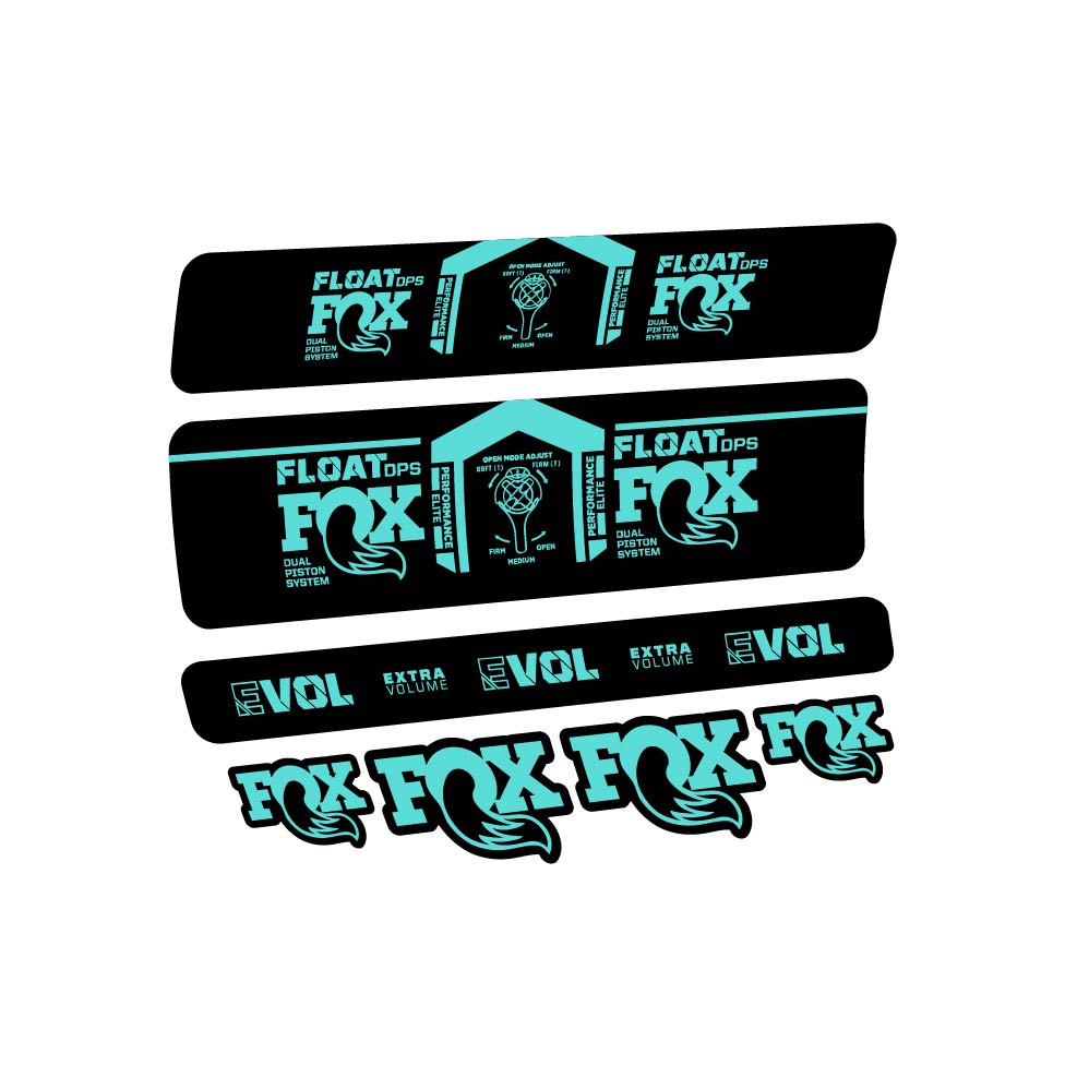 Adesivi Ammortizzatore Fox Float DPS Performance Elite 2021 in vinile