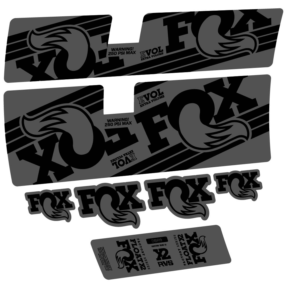 Adesivi Ammortizzatore Fox Float X2 Factory 2016 in vinile