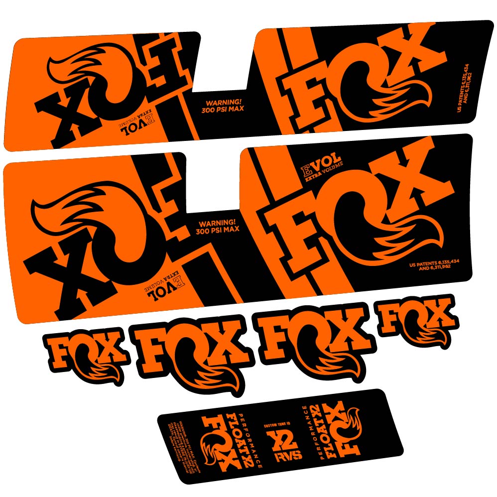 Adesivi Ammortizzatore Fox Float X2 Performance 2019 in vinile