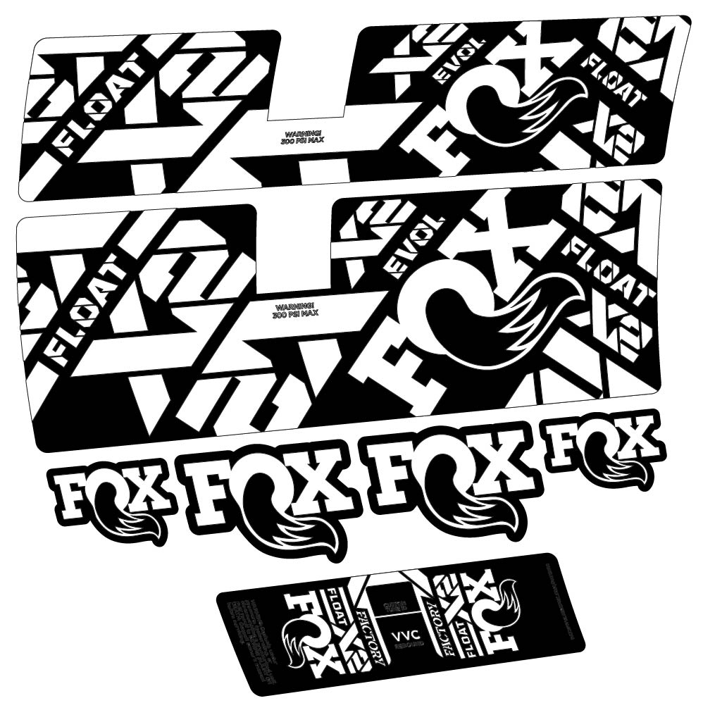 Adesivi Ammortizzatore Fox Float X2 Factory 2021 in vinile