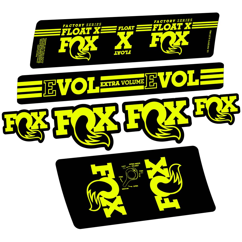 Adesivi Ammortizzatore Fox Float X Factory 2016 in vinile