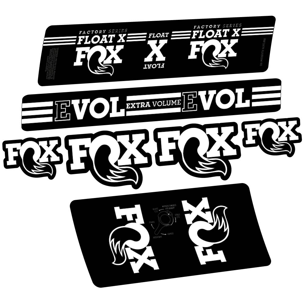 Adesivi Ammortizzatore Fox Float X Factory 2016 in vinile