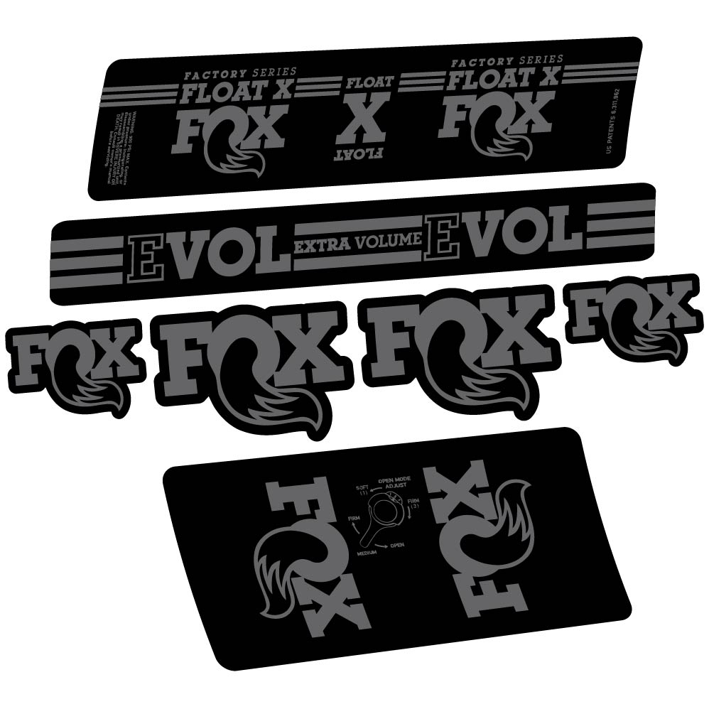 Adesivi Ammortizzatore Fox Float X Factory 2016 in vinile