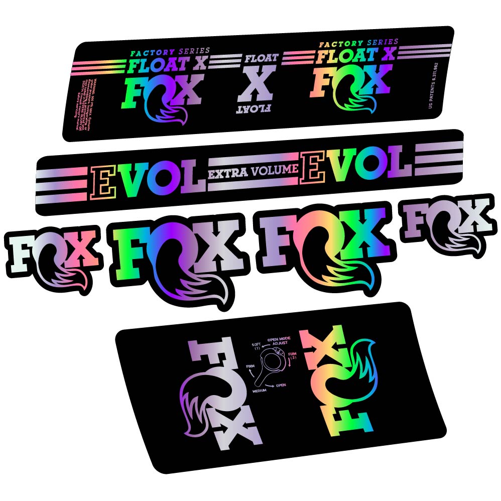 Adesivi Ammortizzatore Fox Float X Factory 2016 in vinile