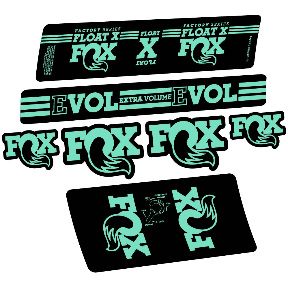 Adesivi Ammortizzatore Fox Float X Factory 2016 in vinile