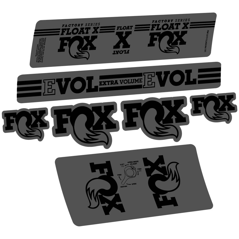 Adesivi Ammortizzatore Fox Float X Factory 2016 in vinile