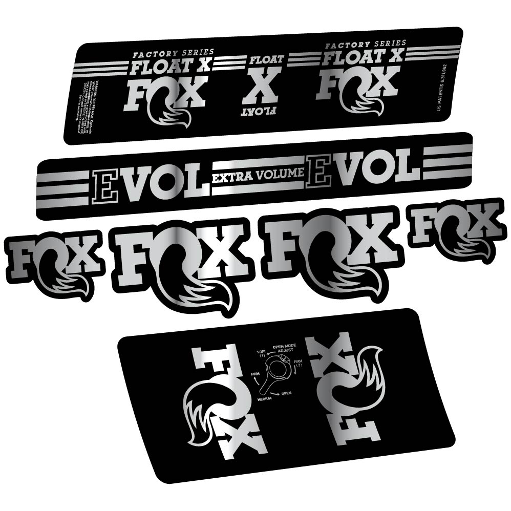 Adesivi Ammortizzatore Fox Float X Factory 2016 in vinile