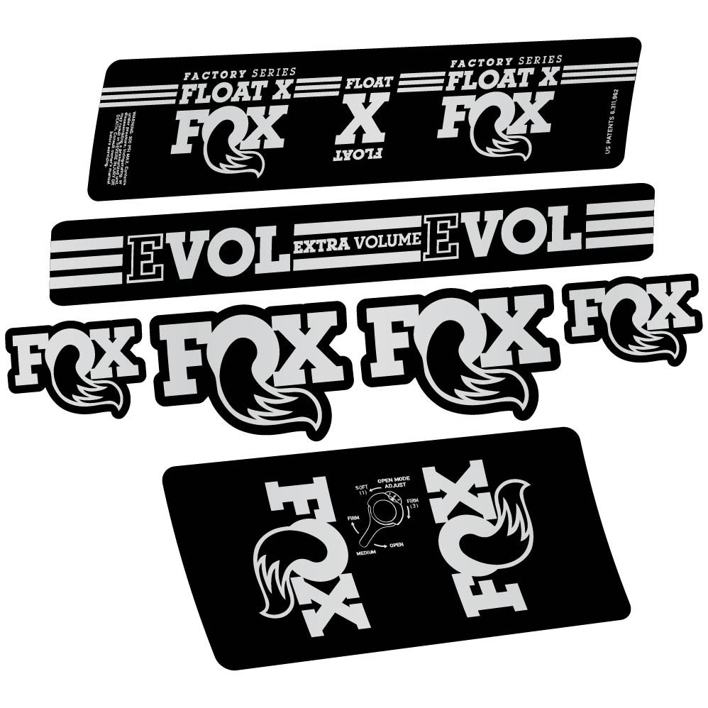 Adesivi Ammortizzatore Fox Float X Factory 2016 in vinile