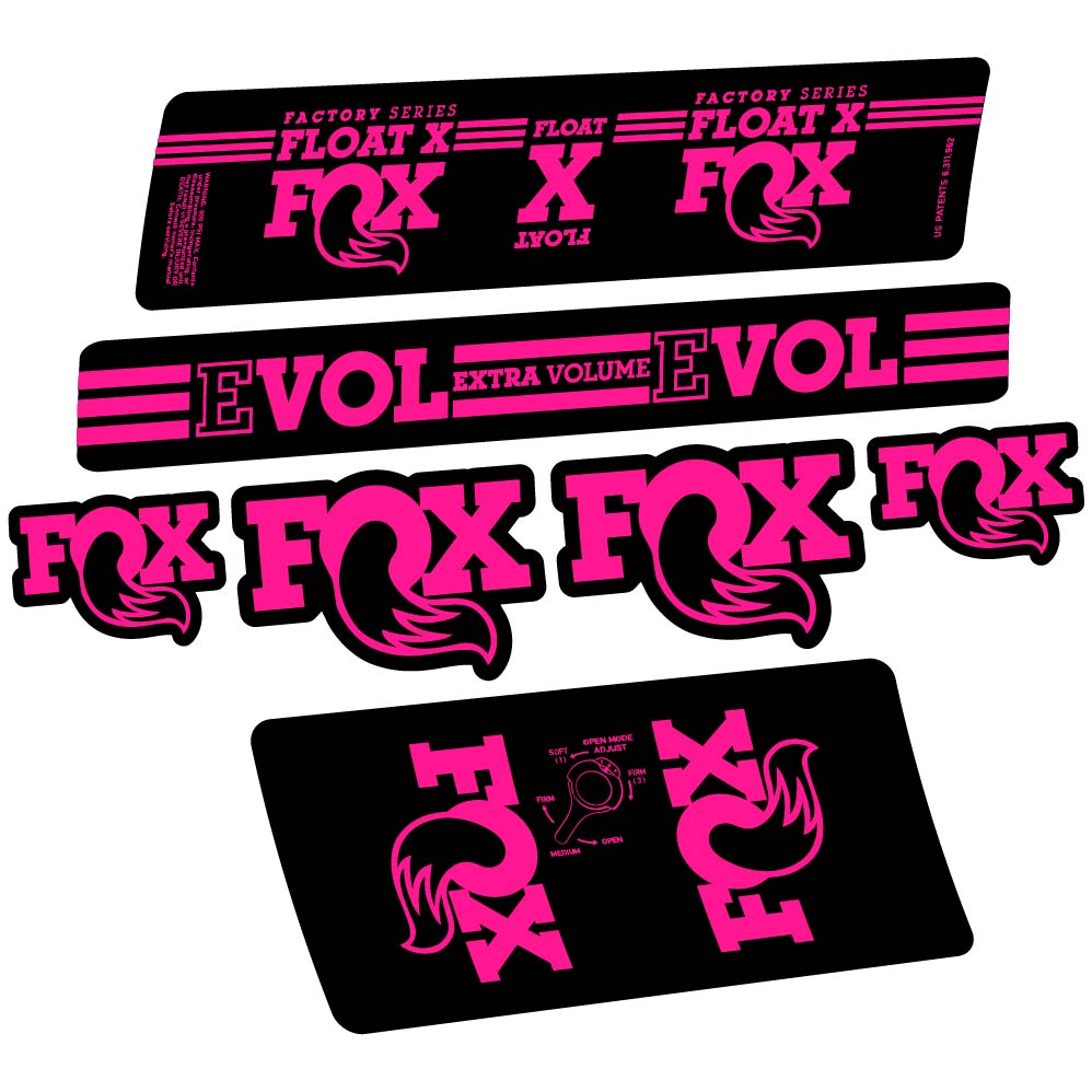 Adesivi Ammortizzatore Fox Float X Factory 2016 in vinile