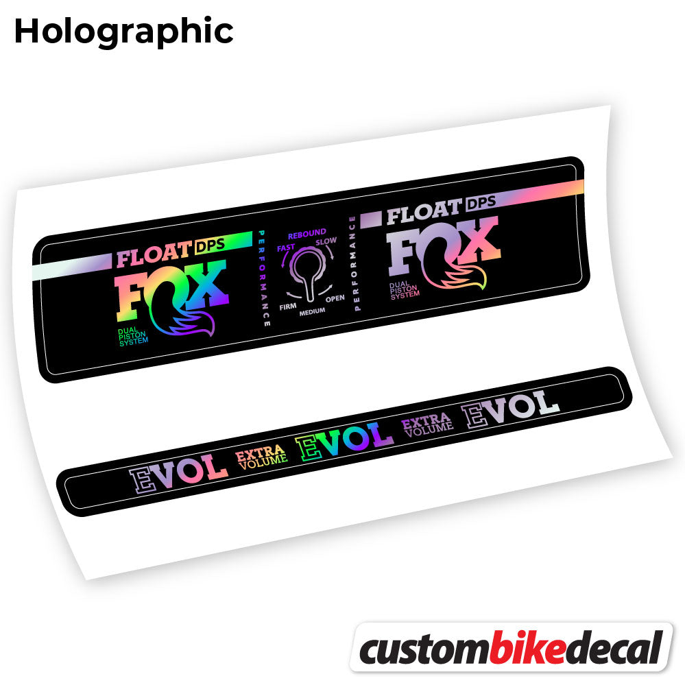 Adesivi Ammortizzatore Fox Float DPS Performance in vinile - Olografico